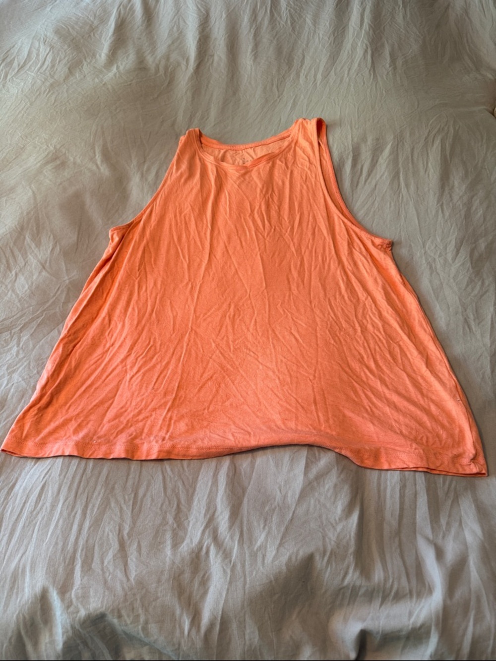 a new day Peach-Orange Swing Tank Top